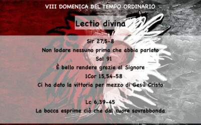 VIII DOMENICA DEL TEMPO ORDINARIO (ANNO C) – Lectio divina￼