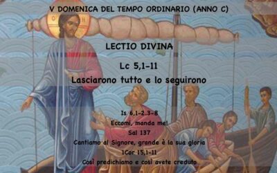 V DOMENICA DEL TEMPO ORDINARIO (ANNO C) – Lectio divina