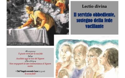 Il servizio obbediente, sostegno della fede vacillante – Lectio divina￼