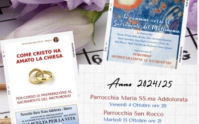 PERCORSI DI PREPARAZIONE AL MATRIMONIO 2024/25  Vicaria Matera